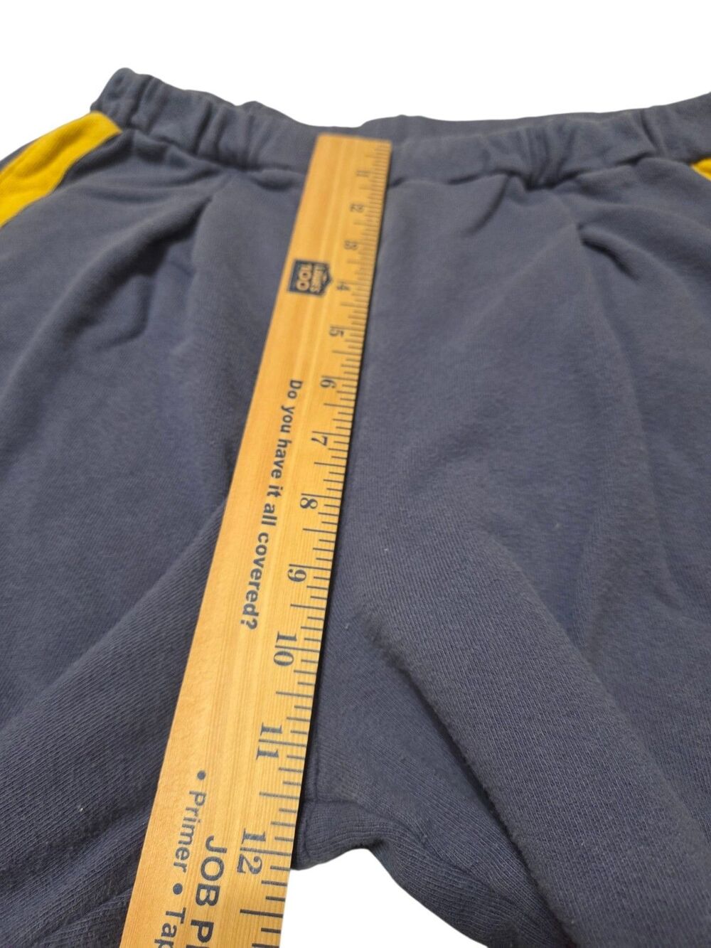 Sundry Trouser Cotton Sweatpants French Terry Navy Yellow Stripe S Festival C271 - Picture 7 of 10